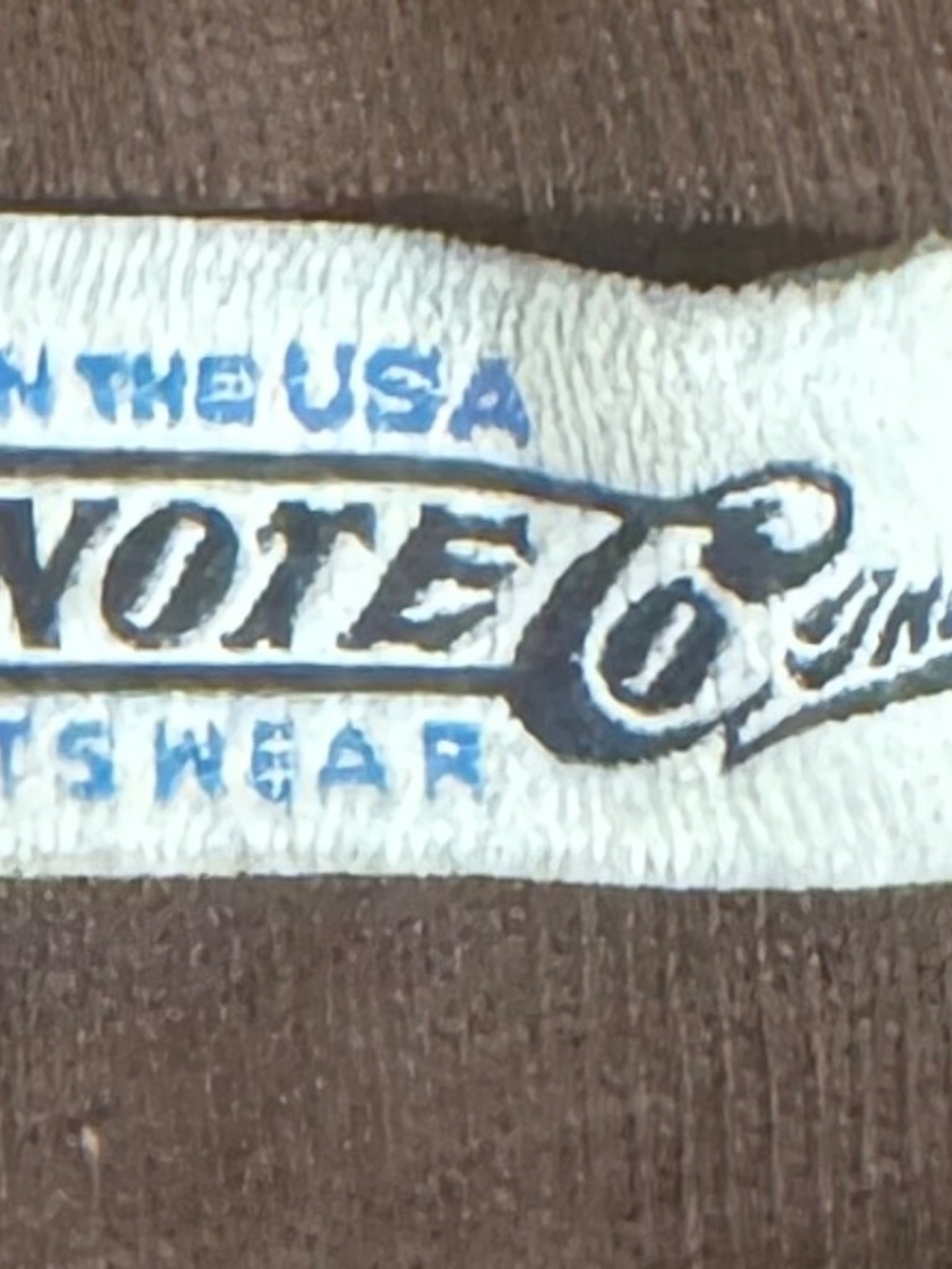 Freenote Sportswear Small Men's Long Sleeve Tee Brown T-Shirt Classic Crew Neck - Picture 9 of 11